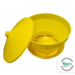 COMEDERO PARA POLLO INFANTIL CON  TAPA  AMARILLO - Imagen 4