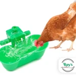 Bebedero doble básculante para aves pollos